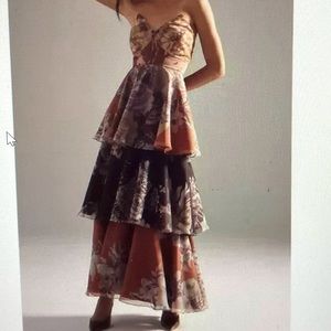 Anthropologie Geisha Design Martina Floral Dress